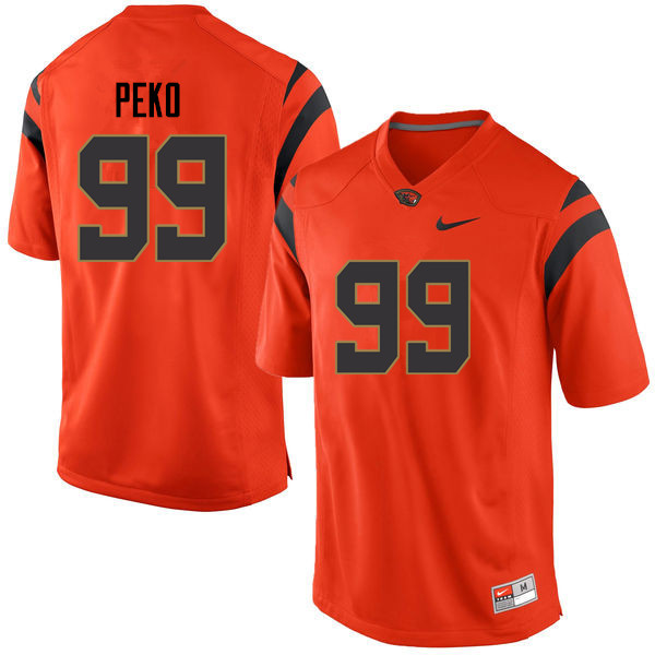 Youth Oregon State Beavers #99 Kyle Peko College Football Jerseys Sale-Orange - Click Image to Close